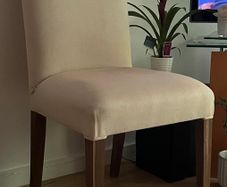Cream coloured dining chair