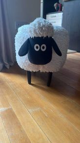 Sheep footstool
