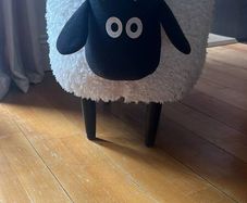 Sheep footstool