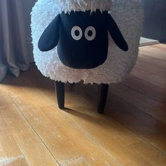 Sheep footstool