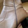 Women's ankle boots brown leather,  size 38 Image 9