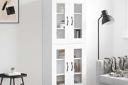 Highboard White 69.5x34x180 cm