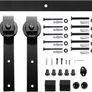 4 ft / 122 cm Sliding Barn Door Kit Set Image 5