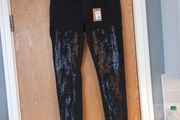 First Party  Black With Sequin Pattern  Jeans. Size 16.   B.N.W.T.