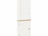 Corner Cabinet 59x36x180 cm Solid Oak Wood