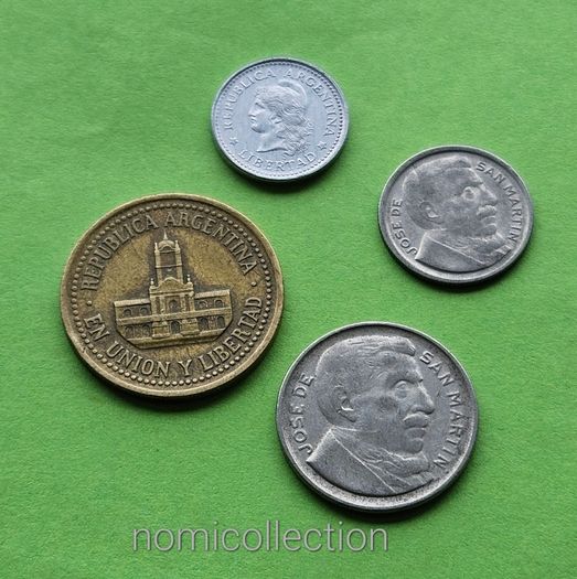 Argentina 1951 - 1992 years coins.