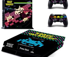 Space Invaders Skin Vinyl Sticker for the PlayStation 4 Console PS4