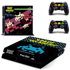 Space Invaders Skin Vinyl Sticker for the PlayStation 4 Console PS4
