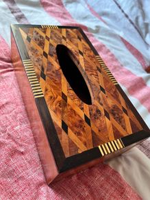 Moroccan Thuya Wood Tissue Box