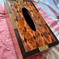 Moroccan Thuya Wood Tissue Box