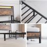 King Size Bed Frame with Charging Station and LED Lights Image 2