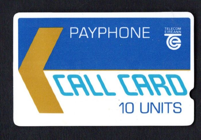 1988 Ireland 10 unit Dublin Trial (deep notch) Call card