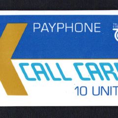 1988 Ireland 10 unit Dublin Trial (deep notch) Call card