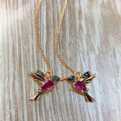 Charming Earrings with a Tiny Bird - excellent gift idea