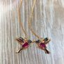 Charming Earrings with a Tiny Bird - excellent gift - excellent gift idea Image 3