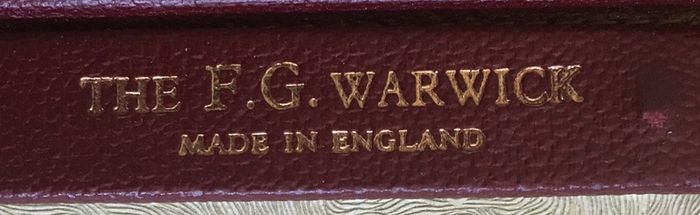 Three (two blue and one wine colour) FG Warwick Stamp Album  with over 49 pages inc stamp mounts.
