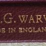 Three (two blue and one wine colour) FG Warwick Stamp Album  with over 49 pages inc stamp mounts. Image 8