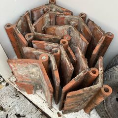 Red clay roof tiles