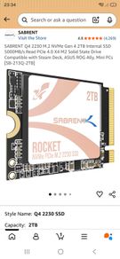 Sabrent 2tb Ssd