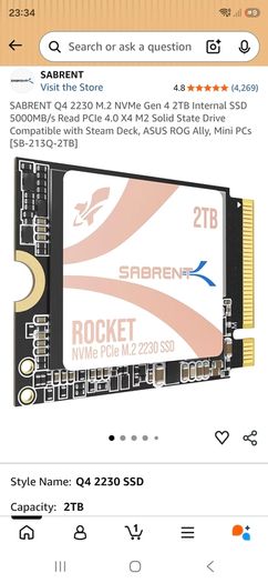 Sabrent 2tb Ssd