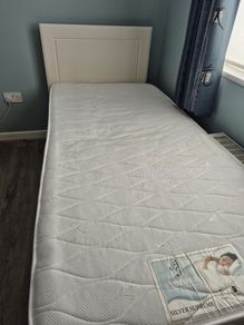 Single Bed Divan Base with Headboard