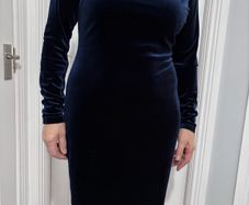 navy mini dress