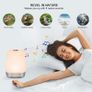 Wake Up Light, Sunvook Alarm Clock Colored Sunrise Simulation LED Digital Alarm Clock Touch Control Dimmable Bedside Lamp with 5 Natural Sounds Rechargeable, 3 Brightness Levels, 256 Color RGB Mode Image 7