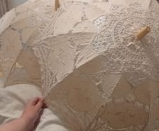 Vintage twin umbrellas