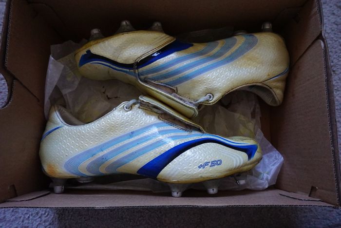 Football Boots Adidas F50.6 Tunit White (2006) Size 7UK SG