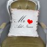 Mr Personalised Sequin Mermaid Cushion cover | Christmas | Husband Christmas Wedding Image 3