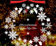 Christmas wall window decal