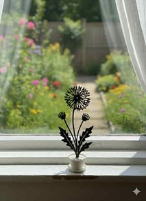Minimalist Flower Silhouettes - Set of 3