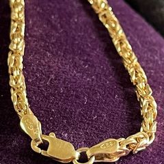 silver chain gold plated  22 gr