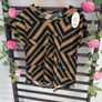 top Bnwt dark green & mustard top onesize Image 8