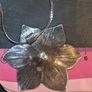 Silver flower pendant Image 5