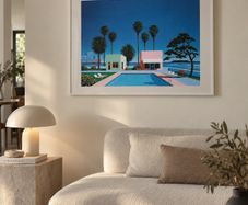 Hiroshi Nagai Pacific Breeze Framed Print 70 x 100cm