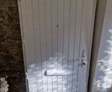 white pvc external door