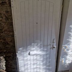 white pvc external door