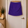 Zara Purple Ruched Mini Skirt Size M Excellent Condition Image 3
