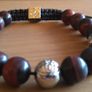 Tiger Eye Buddha Bead Bracelet MenJewellery Shamballa On Trend Designer Surfer Image 2