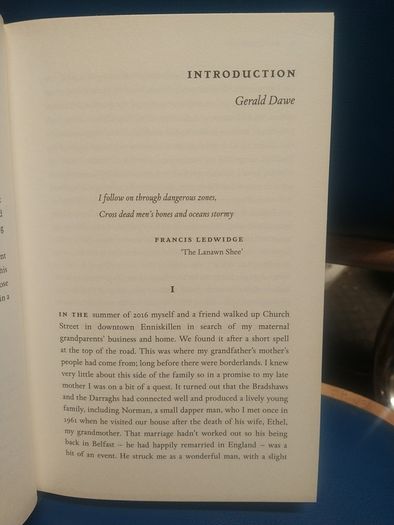 A Bittern Cry, Francis Ledwidge