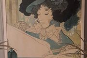 Vintage Framed Art Nouveau Poster