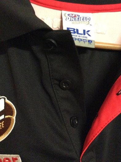 St. Kilda Aussie Rules Football Club.Official BLK Mens Polo Shirt. Melbourne Australia.