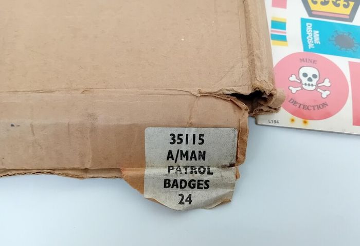 Palitoy Action Man Patrol Badges of Rank Adventure Kit for Boys