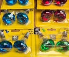 Light bulbs....coloured