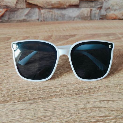 White frame sunglasses