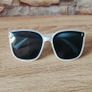 White frame sunglasses Image 3