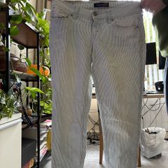 Levi striped crop trousers