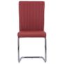 Cantilever Dining Chairs 6 pcs Bordeaux Red Faux Leather Image 3