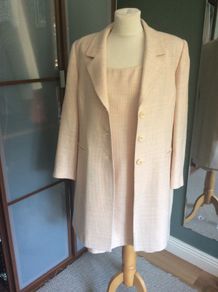 Marian Gale Coat and Matching Shift Dress - Size 12 - professionally cleaned